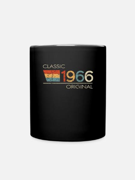 1966 Geburtstag Classic Original - Tasse einfarbig - Schwarz