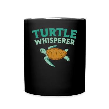 Sea Turtle Tortoise Turtle - Tasse einfarbig - Schwarz - Vorne