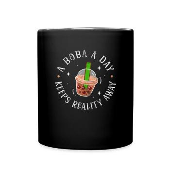 Bubble Tea Boba Tea Kawaii Cadeau - Mug uni - noir - Devant
