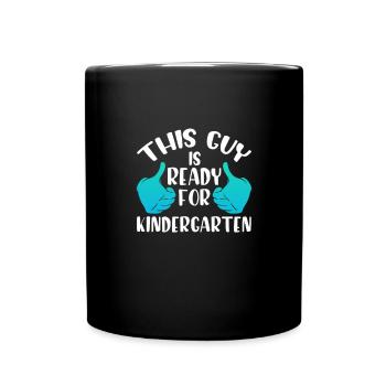 Kindergarten Child School Enrollment School Gift - Full Colour Mug - black - Front