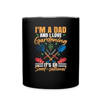 Lustige Papa-Witze Wortspiel-Liebhaber - Tasse einfarbig - Schwarz - Vorne