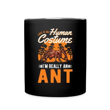 Ameisen Ameisenfarm Ameisenhaufen Feuerameisen - Tasse einfarbig - Schwarz - Vorne