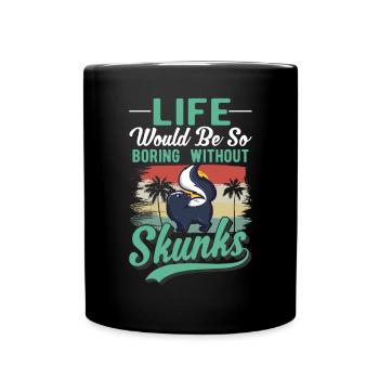 Cadeau Skunk - Mug uni - noir - Devant