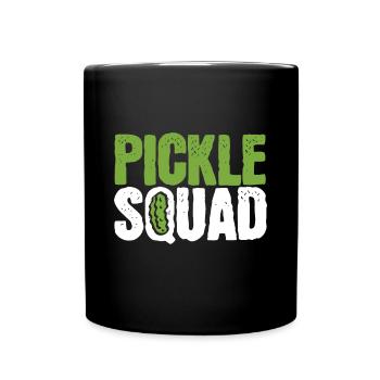 Cornichon Concombre Vegan Squad Green Grocer - Mug uni - noir - Devant