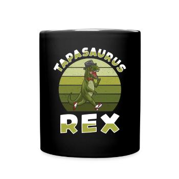 Tapasaurus Rex Dinosaurier T-rex Tyrannosaurus rex - Tasse einfarbig - Schwarz - Vorne