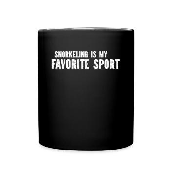 Snorkeling Is My Favorite Sport - Snorkeler Snorke - Full Colour Mug - black - Front