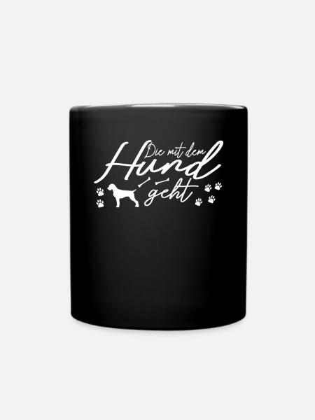 Hunde Deutsch Drahthaar Hundebesitzer - Tasse einfarbig - Schwarz