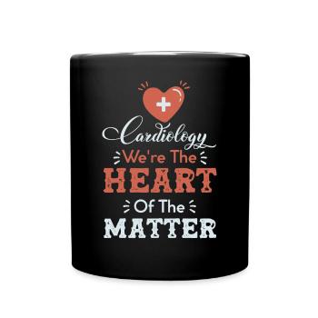 Cardiology Nurse Heart Of The Matter - Full Colour Mug - black - Front