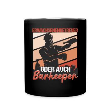 Barkeeper Bartending - Tasse einfarbig - Schwarz - Vorne