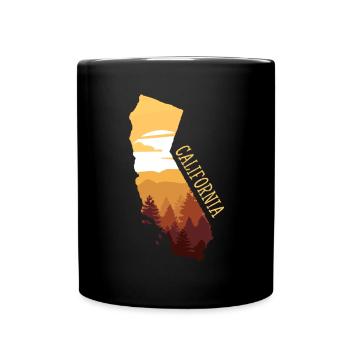 Californie - Mug uni - noir - Devant