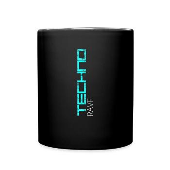 Techno Rave - Mug uni - noir - Devant