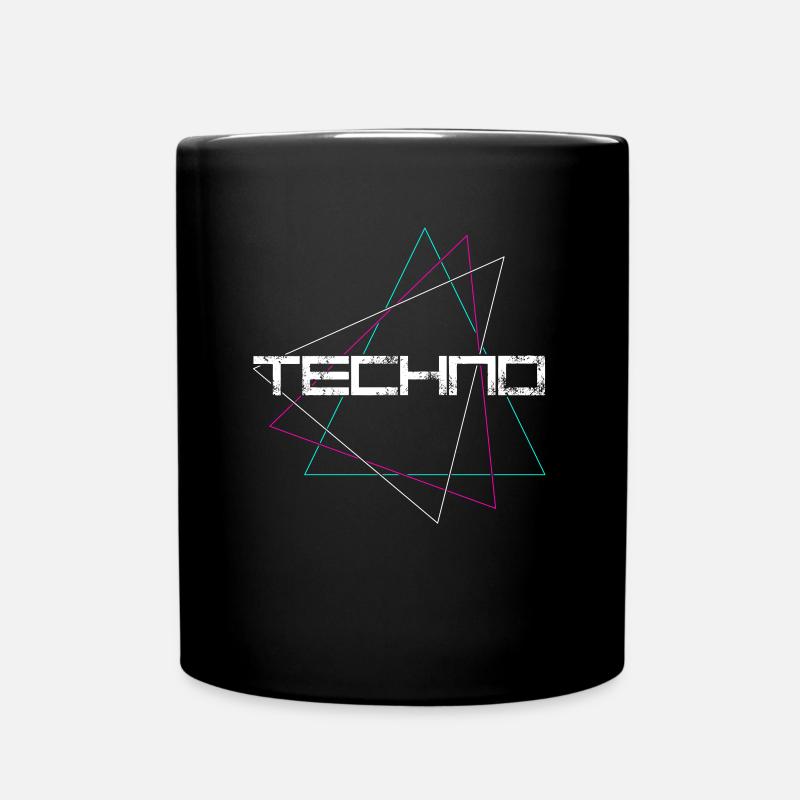 Techno - Mug uni - noir