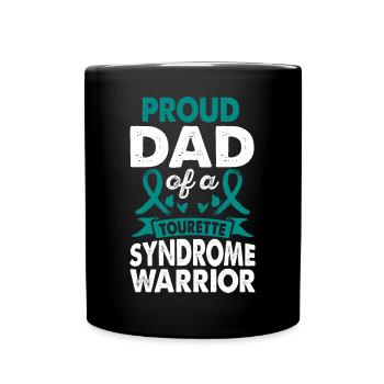 Vater Des Tourette-syndroms Warrior Awareness - Tasse einfarbig - Schwarz - Vorne