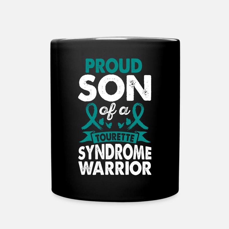 Mois de la sensibilisation du guerrier au syndrome de Gilles de la Tourette - Mug uni - noir