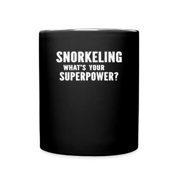 Snorkeling What's Your Superpower? Snorkeler - Full Colour Mug - black - Front