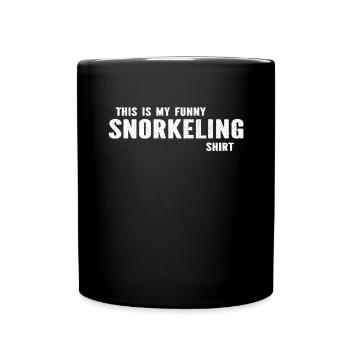 Snorkeler - Ceci est ma drôle de chemise de plongée en apnée Snor - Mug uni - noir - Devant