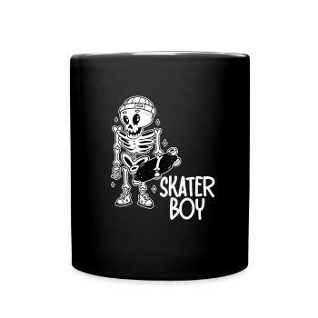 Skater Boy Skateboard Skateboarding Vintage - Mug uni - noir - Devant