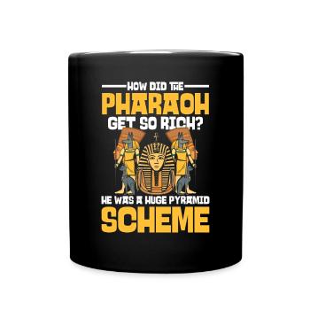 How Did The Pharaoh Get So Rich - Tasse einfarbig - Schwarz - Vorne