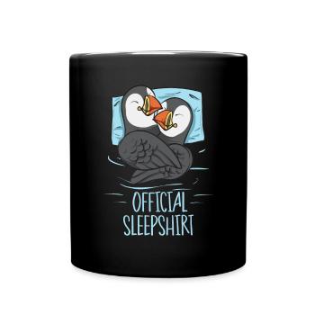 puffin puffin auke birds Lunde - Full Colour Mug - black - Front