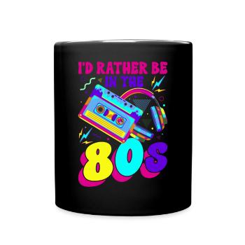 Lustige Hippie Vaporwave Retro - Tasse einfarbig - Schwarz - Vorne