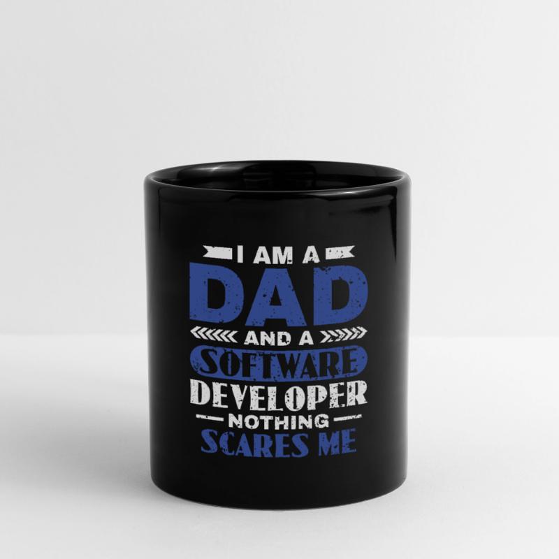 Software Developer Dad - Software Programmierer Tasse einfarbig