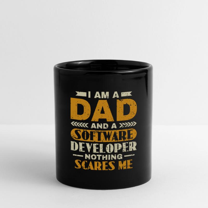 Software Developer Dad - Software Programmierer Tasse einfarbig