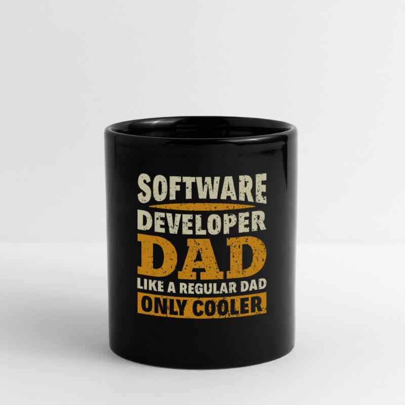 Software Developer Dad - Software Programmierer Tasse einfarbig