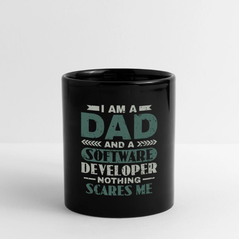 Software Developer Dad - Software Programmierer Tasse einfarbig