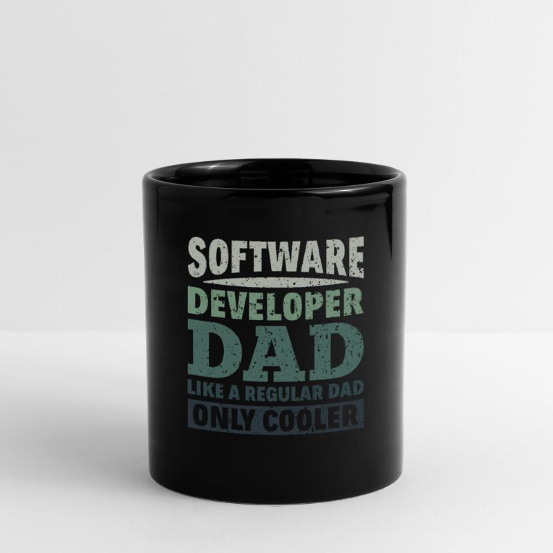 Software Developer Dad - Software Programmierer Tasse einfarbig