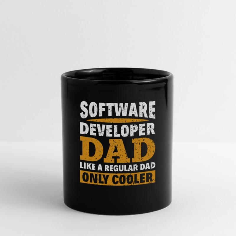 Software Developer Dad - Software Programmierer Tasse einfarbig
