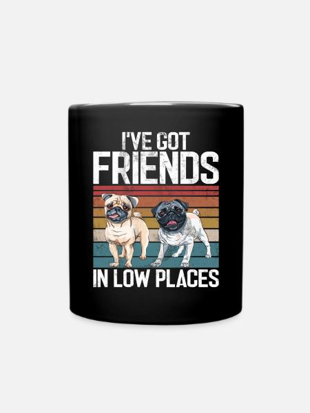 Pug Gifts for Pug Lovers - Tasse einfarbig - Schwarz