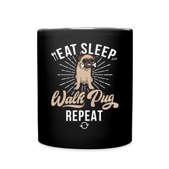 Pug Gifts for Pug Lovers - Full Colour Mug - black - Front