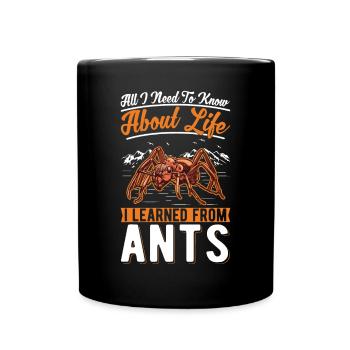 Ameisen Ameisenfarm Ameisenhaufen Feuerameisen - Tasse einfarbig - Schwarz - Vorne