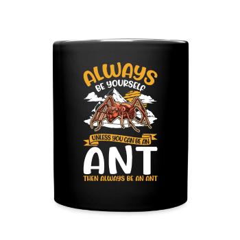 Ameisen Ameisenfarm Ameisenhaufen Feuerameisen - Tasse einfarbig - Schwarz - Vorne
