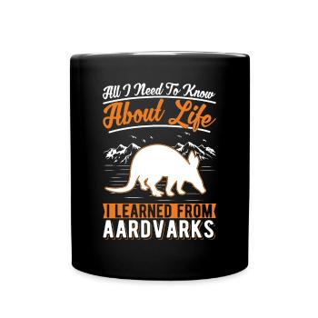 Aardvark Gift Aardvark - Full Colour Mug - black - Front
