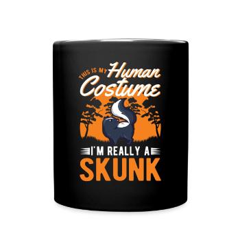 Costume de moufette Halloween - Mug uni - noir - Devant