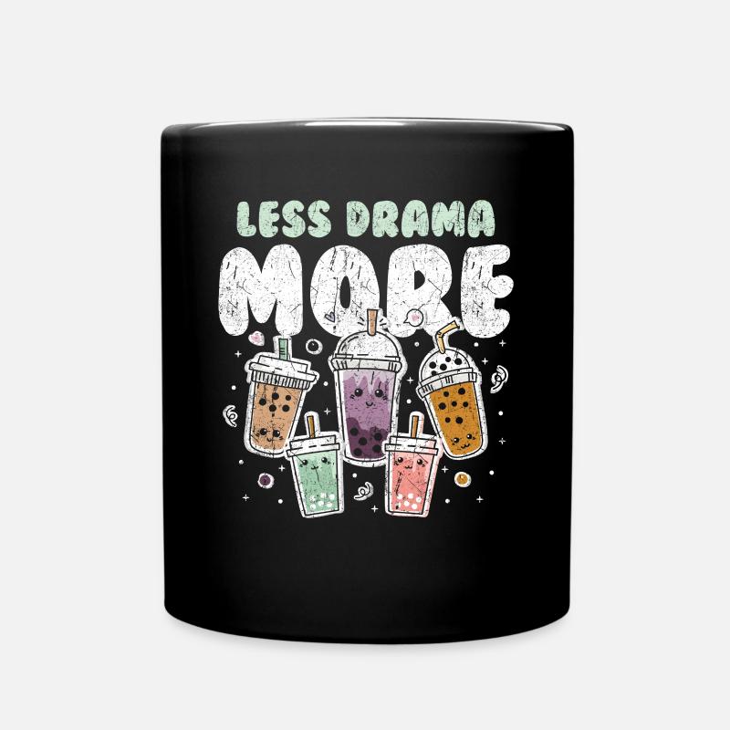 Bubble Tea Boba Tee Kawaii - Tasse einfarbig - Schwarz