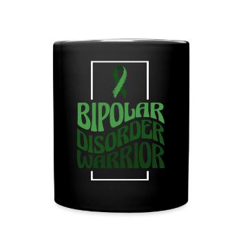 Bipolar Mental Health Disorder Awareness - Full Colour Mug - black - Front