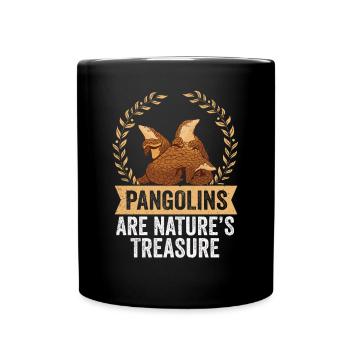 Pangolins Nature's treasure - Full Colour Mug - black - Front