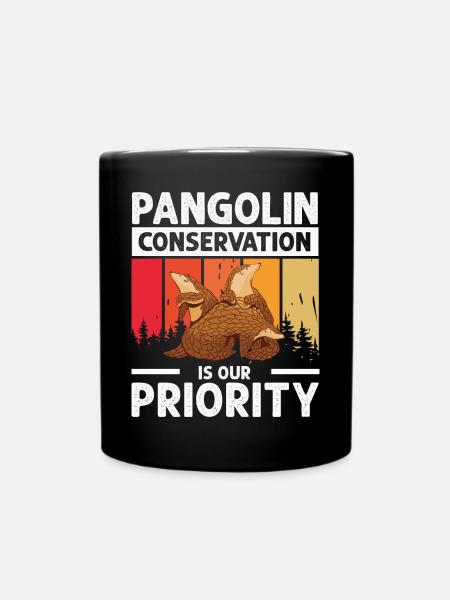 Pangolin-erhaltung, Pangolin-liebhaber, - Tasse einfarbig - Schwarz