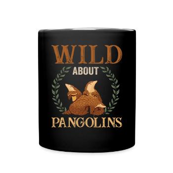 Wild About Pangolins Owner Pangolin Lover - Full Colour Mug - black - Front