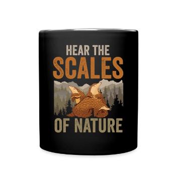 Nature's scales pangolins lovers - Full Colour Mug - black - Front
