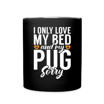 Pug Gifts for Pug Lovers - Full Colour Mug - black - Front