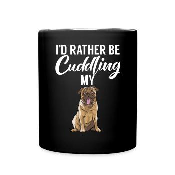 Pug Gifts for Pug Lovers - Full Colour Mug - black - Front