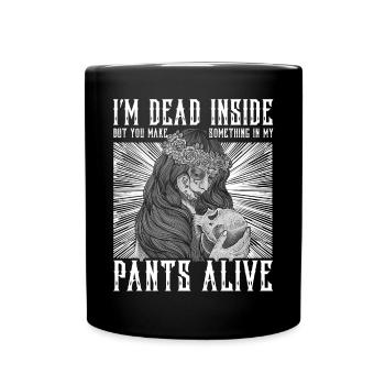 Lustige Gothic Goth - Tasse einfarbig - Schwarz - Vorne