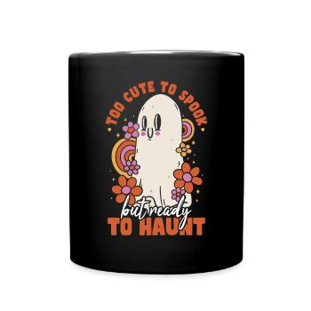 Zu süß, um Geister-Halloween zu spuken - Tasse einfarbig - Schwarz - Vorne