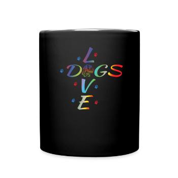 Dogs German Wirehaired Dog Owners - Full Colour Mug - black - Front