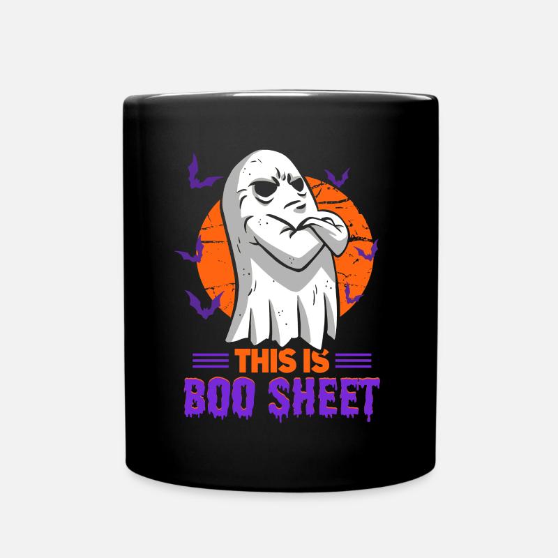 Das ist Boo Sheet Ghost Halloween - Tasse einfarbig - Schwarz