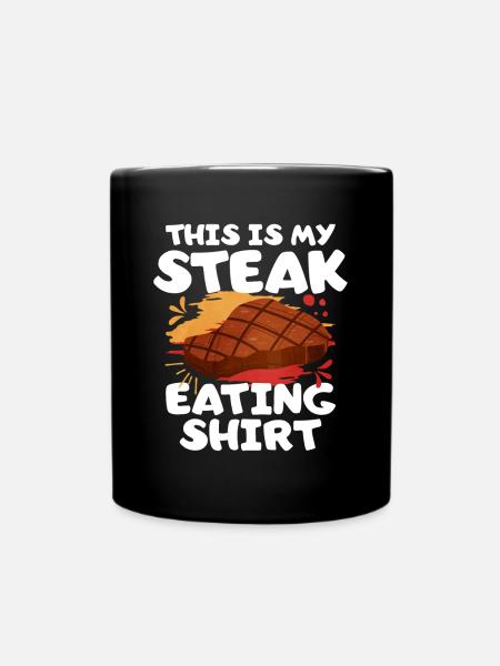 Steak - Tasse einfarbig - Schwarz