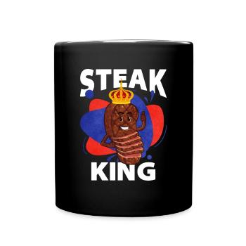 Steak - Tasse einfarbig - Schwarz - Vorne